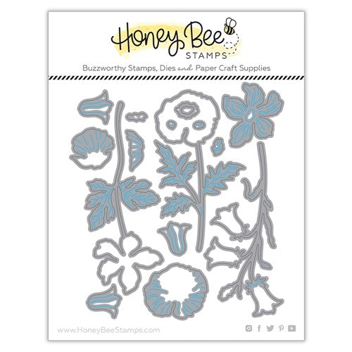 Honey Bee Lovely Layers Wildflowers Die set