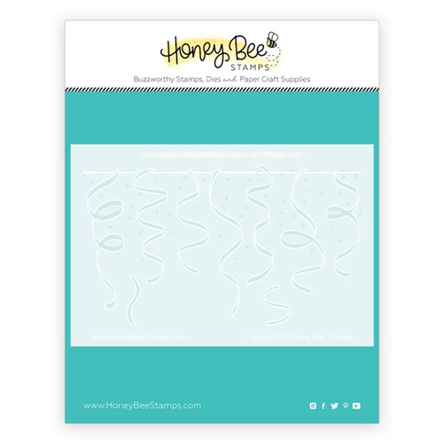 Simon Says Stamp! Honey Bee STREAMERS Stencil Set Of 3 hbsl-103
