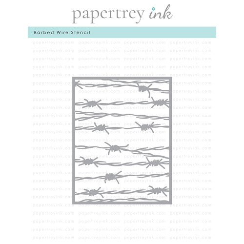 Simon Says Stamp! Papertrey Ink BARBED WIRE Stencil-0025