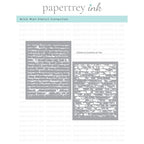 Simon Says Stamp! Papertrey Ink BRICK WALL Stencil-0024