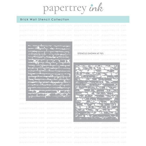 Simon Says Stamp! Papertrey Ink BRICK WALL Stencil-0024