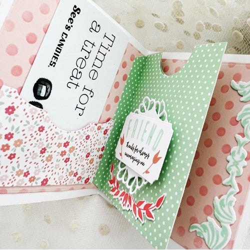 Simon Says Stamp! Papertrey Ink GO TO GIFT CARD HOLDER BOOK POCKETS Dies PTI-0426