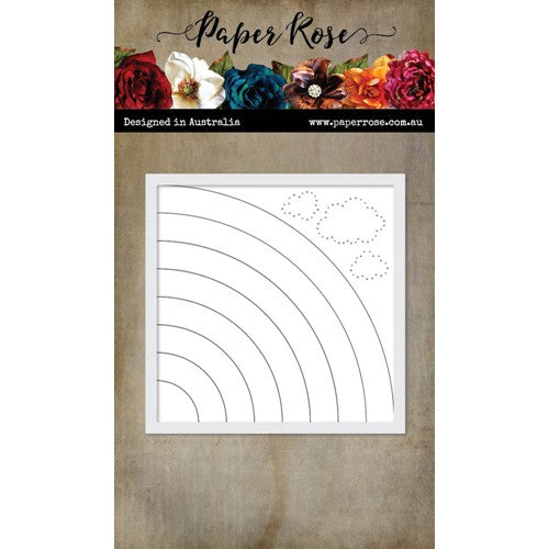 Simon Says Stamp! Paper Rose SQUARE RAINBOW COVERPLATE AND FRAME Die 25642*