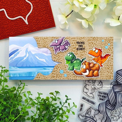 Simon Says Stamp! Whimsy Stamps ROARSOME SKIN Cling Stamp DDB0075