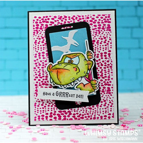 Simon Says Stamp! Whimsy Stamps ROARSOME SKIN Cling Stamp DDB0075