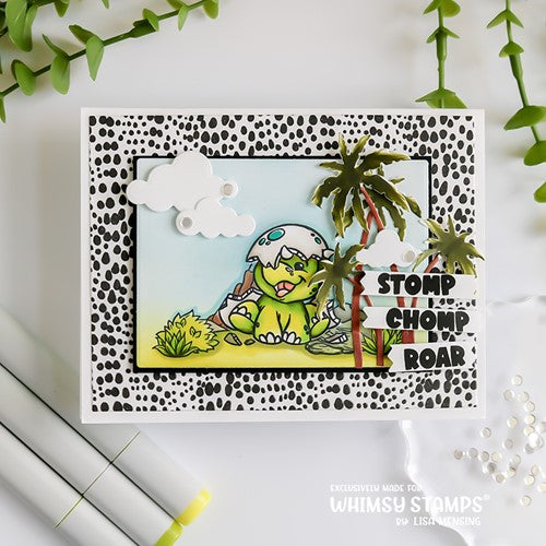 Simon Says Stamp! Whimsy Stamps ROARSOME SKIN Cling Stamp DDB0075