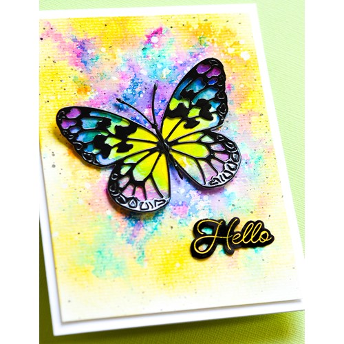 Simon Says Stamp! Memory Box POSH HELLO Hot Foil Plate and Die mbf007