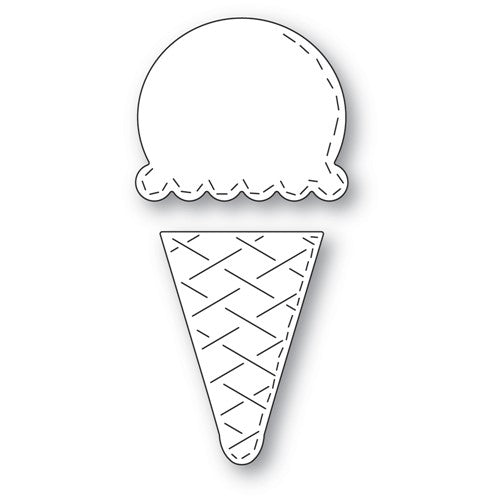 Simon Says Stamp! Poppy Stamps GRAND WHITTLE ICE CREAM CONE Die 2505
