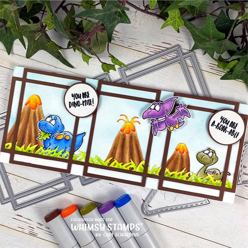 Simon Says Stamp! Whimsy Stamps ROAR A SAUR Clear Stamps DP1089