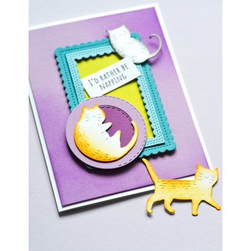 Simon Says Stamp! Poppy Stamps WHITTLE ADORABLE KITTY KIT Stamp and Die kit kt006
