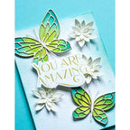 Simon Says Stamp! Poppy Stamps YOU ARE AMAZING POE SCRIPT GREETINGS Hot Foil Plates and Dies psf804