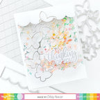 Simon Says Stamp! Waffle Flower Shaker Cover 4 x  5.25 Flat Rectangle WFE041