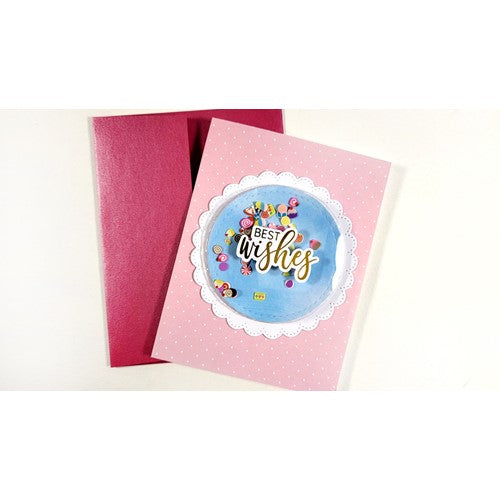 Simon Says Stamp! Waffle Flower Shaker Cover 3 inch Flat Circle WFE039 | color-code:ALT3