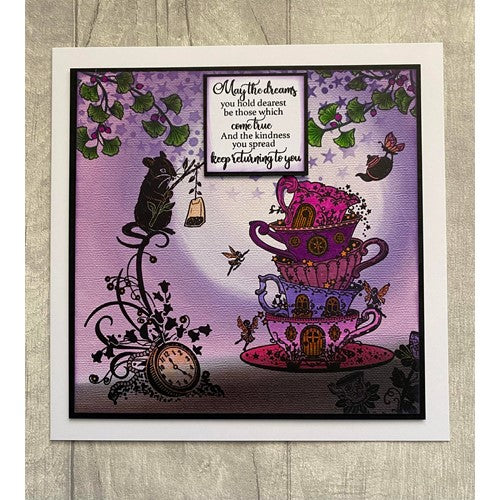 Simon Says Stamp! Fairy Hugs TEA ICONS Clear Stamps FHS-425