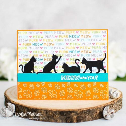 Simon Says Stamp! Newton's Nook Designs CAT SILHOUETTES Dies NN2205D01