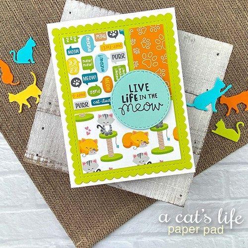 Simon Says Stamp! Newton's Nook Designs A CAT'S LIFE 6 x 6 inch Paper Pad NN2205P01