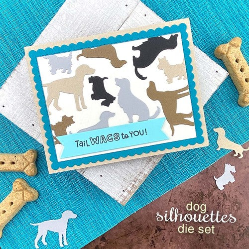 Simon Says Stamp! Newton's Nook Designs DOG SILHOUETTES Dies NN2205D02