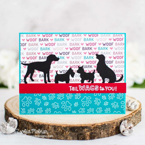 Simon Says Stamp! Newton's Nook Designs DOG SILHOUETTES Dies NN2205D02