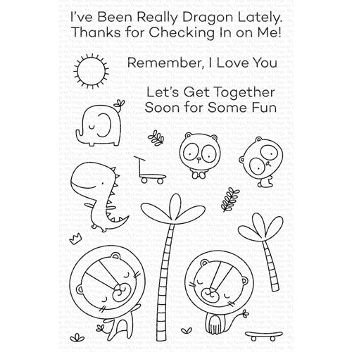 Simon Says Stamp! My Favorite Things JUNGLE FUN Clear Stamps cs677*