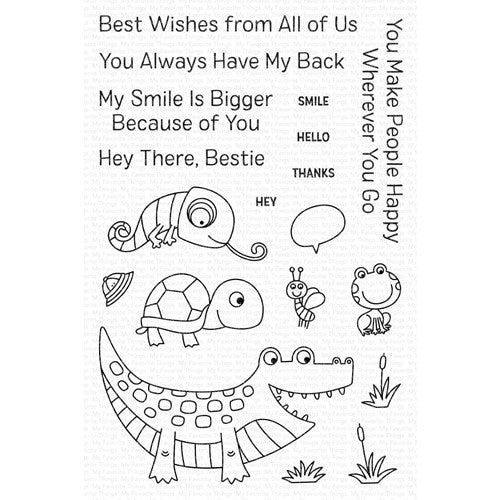 Simon Says Stamp! My Favorite Things MY SMILE IS BIGGER BECAUSE OF YOU Clear Stamps cs667