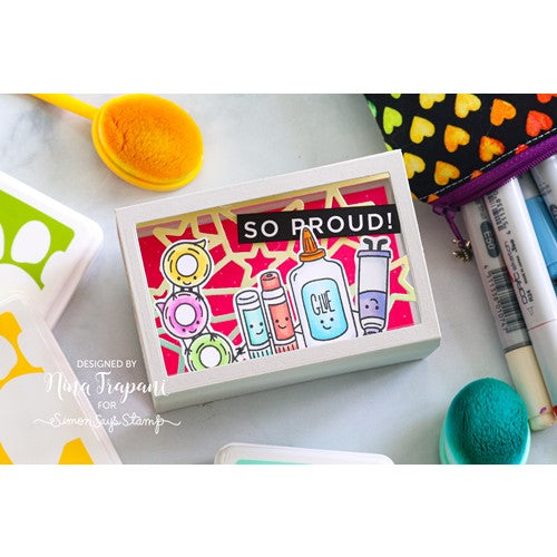 Simon Says Stamp! CZ Design Sentiment Strips REVERSE YAY czg036 | color-code:ALT1