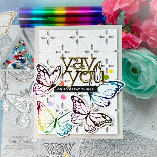 Simon Says Stamp! Simon Says Stamp DANCING BUTTERFLIES Hot Foil Plates and Dies s768 | color-code:ALT6