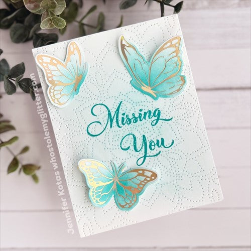 Simon Says Stamp! Simon Says Stamp DANCING BUTTERFLIES Hot Foil Plates and Dies s768 | color-code:ALT91