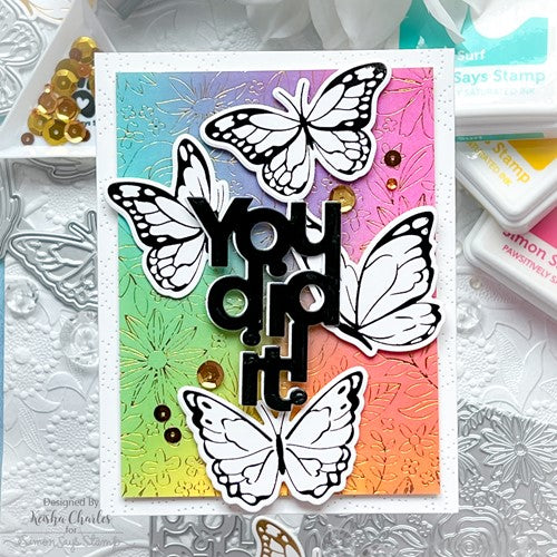 Simon Says Stamp! Simon Says Stamp DANCING BUTTERFLIES Hot Foil Plates and Dies s768 | color-code:ALT92