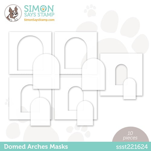 Simon Says Stamp! Simon Says Stamp Stencils DOMED ARCHES and Masks ssst221624