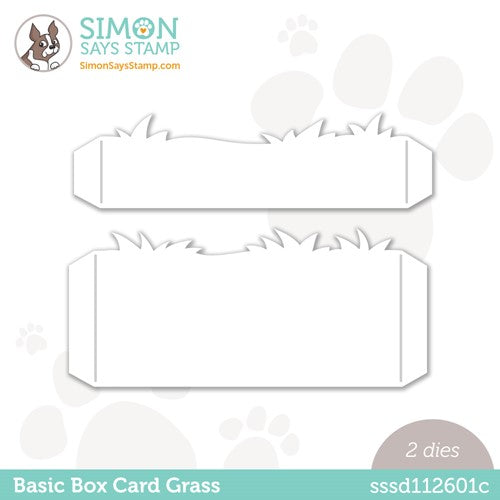 Simon Says Stamp! Simon Says Stamp BASIC BOX CARD GRASS Wafer Dies sssd112601c