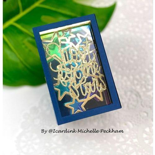 Simon Says Stamp! Simon Says Stamp BASIC BOX CARD STARS Wafer Dies sssd112593c