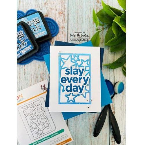 Simon Says Stamp! Simon Says Stamp BASIC BOX CARD STARS Wafer Dies sssd112593c