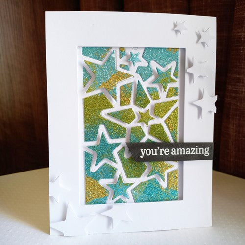 Simon Says Stamp! Simon Says Stamp BASIC BOX CARD STARS Wafer Dies sssd112593c