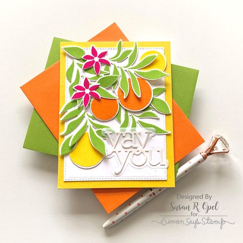 Simon Says Stamp! CZ Design Wafer Dies YAY YOU WORDS czd167