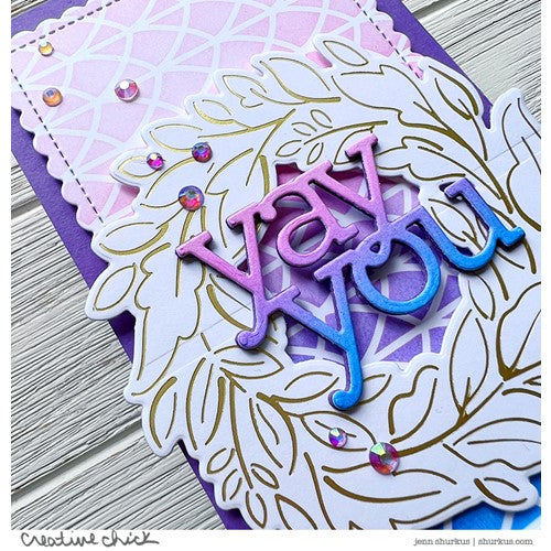 Simon Says Stamp! CZ Design Wafer Dies YAY YOU WORDS czd167 | color-code:ALT8