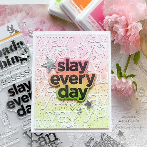 Simon Says Stamp! CZ Design Clear Stamps YAY YOU cz269c | color-code:ALT2