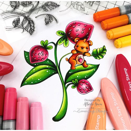 Simon Says Stamp! Simon Says Clear Stamps STRAWBEARY sss202520c | color-code:ALT02