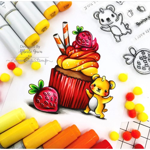 Simon Says Stamp! Simon Says Clear Stamps STRAWBEARY sss202520c | color-code:ALT03