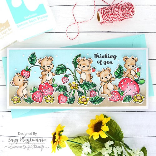 Simon Says Stamp! Simon Says Clear Stamps STRAWBEARY sss202520c | color-code:ALT1
