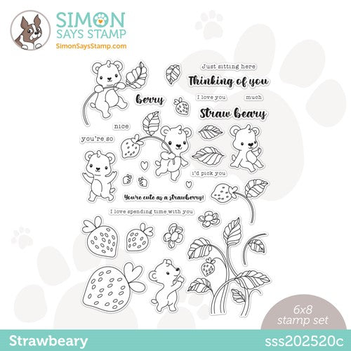 Simon Says Stamp! Simon Says Clear Stamps STRAWBEARY sss202520c