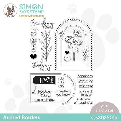 Simon Says Stamp! Simon Says Clear Stamps ARCHED BORDERS sss202500c