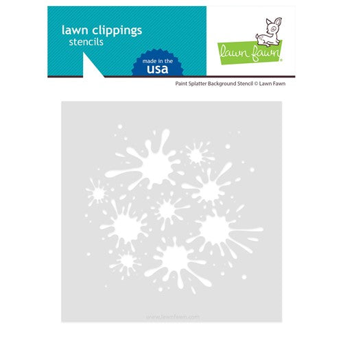 Simon Says Stamp! Lawn Fawn PAINT SPLATTER BACKGROUND Stencil lf2895