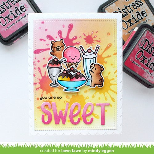 Simon Says Stamp! Lawn Fawn PAINT SPLATTER BACKGROUND Stencil lf2895