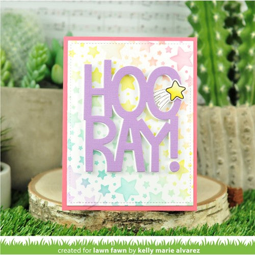 Simon Says Stamp! Lawn Fawn LOTS OF STARS BACKGROUND Stencils lf2893