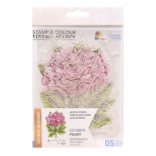 Simon Says Stamp! Couture Creations PEONY Stamp and Colour Set co728574