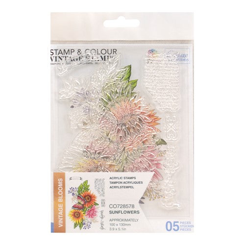 Simon Says Stamp! Couture Creations SUNFLOWER Stamp and Colour Set co728578