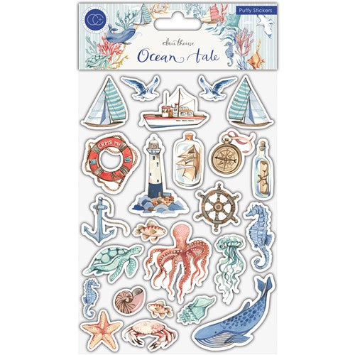 Simon Says Stamp! Craft Consortium OCEAN TALE Puffy Stickers CCSTKR004