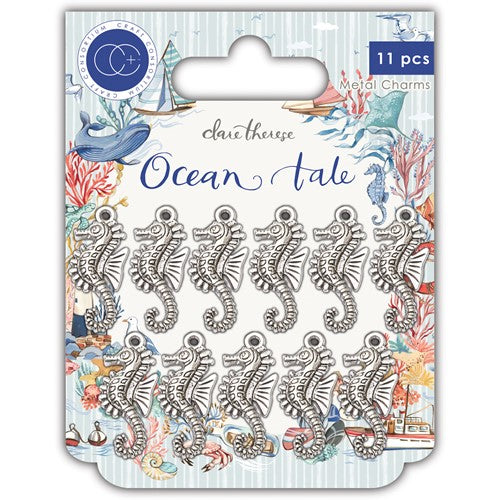 Simon Says Stamp! Craft Consortium OCEAN TALE SEAHORSE Metal Charms CCMCHRM034