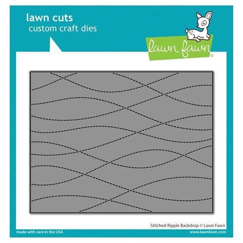 Simon Says Stamp! Lawn Fawn STITCHED RIPPLE BACKDROP Die Cut lf2888