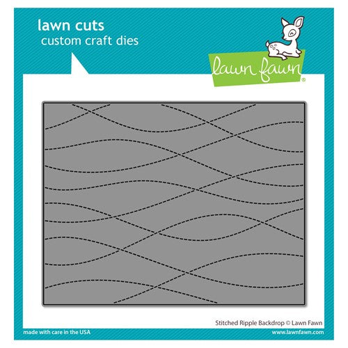 Simon Says Stamp! Lawn Fawn STITCHED RIPPLE BACKDROP Die Cut lf2888